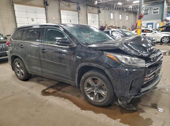 5TDDZRFH7JS883649 2018 TOYOTA LIMITED Black Передня права чверть