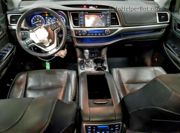 5TDDZRFH7JS883649 2018 TOYOTA LIMITED Black Вид панелі приладів