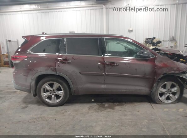 5TDDZRFH9HS468813 2017 TOYOTA LIMITED Red Սալոնի հետևի տեսք