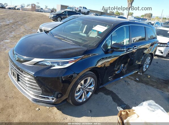 5TDERKEC8PS170771 2023 TOYOTA SIENNA Черный Передняя левая четверть