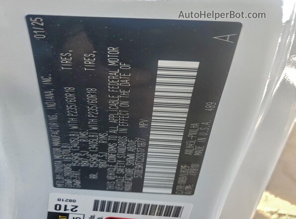 5TDESKFC2SS171877 2025 TOYOTA LIMITED White Engine compartment view