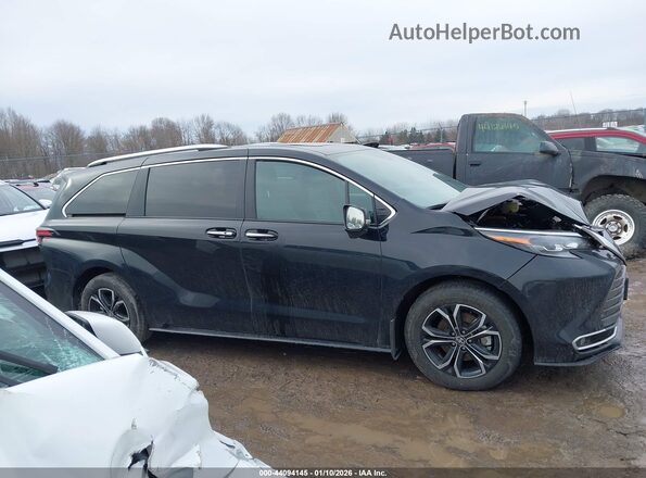 5TDESKFC4SS218651 2025 TOYOTA SIENNA Black Widok wnętrza z tyłu