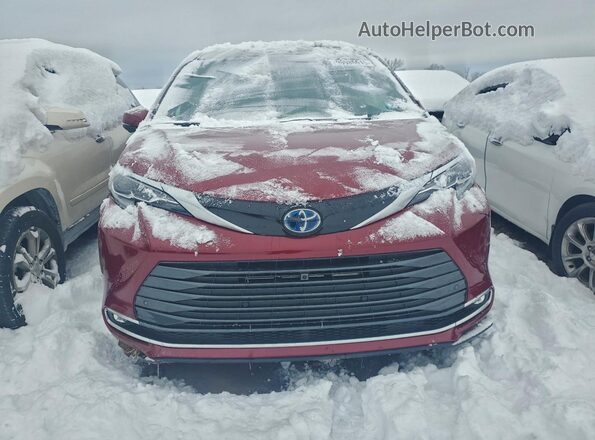 5TDESKFC5SS154569 2025 TOYOTA LIMITED Red Դիմացի տեսք