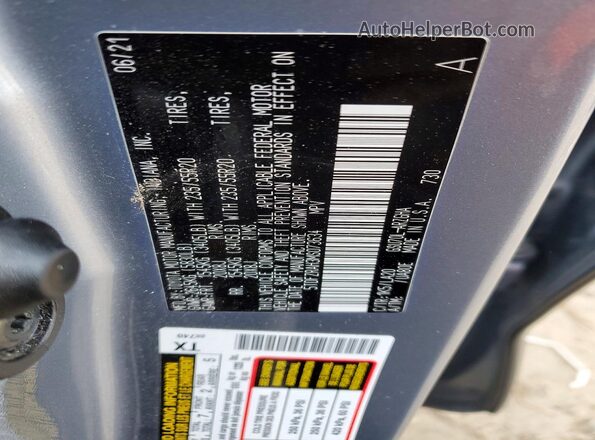 5TDFZRAH3MS073634 2021 TOYOTA HIGHLANDER Charcoal 