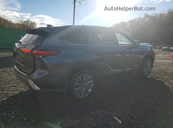 5TDFZRBH0MS148837 2021 TOYOTA HIGHLANDER Серый Задняя правая четверть