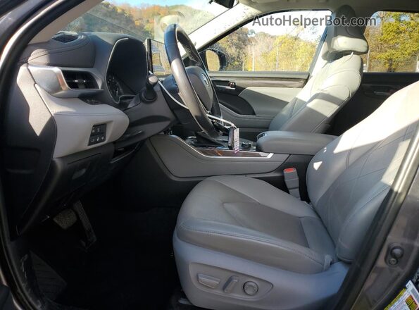 5TDFZRBH0MS148837 2021 TOYOTA HIGHLANDER Серый Вид салона спереди