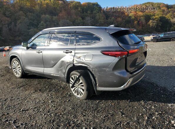 5TDFZRBH0MS148837 2021 TOYOTA HIGHLANDER Серый Задняя левая четверть