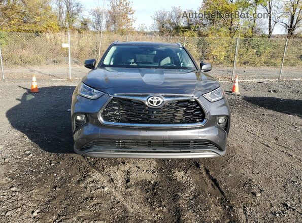 5TDFZRBH0MS148837 2021 TOYOTA HIGHLANDER Серый Вид спереди