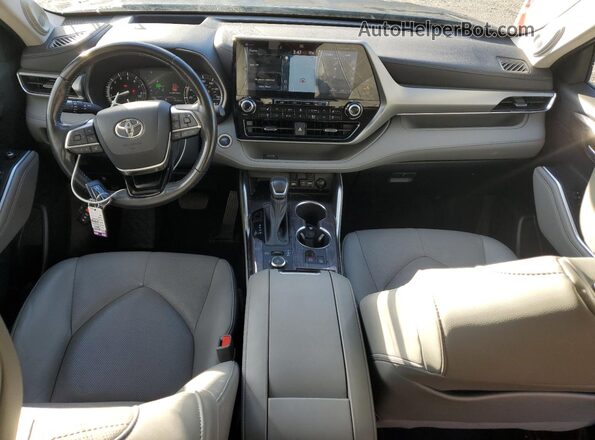 5TDFZRBH0MS148837 2021 TOYOTA HIGHLANDER Серый Вид панели приборов