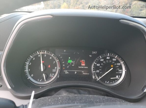 5TDFZRBH0MS148837 2021 TOYOTA HIGHLANDER Серый Вид щитка приборов