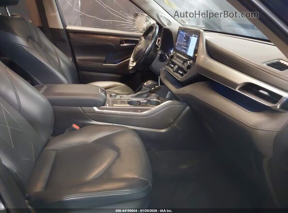 5TDFZRBH3MS149447 2021 TOYOTA HIGHLANDER Black Widok wnętrza z przodu