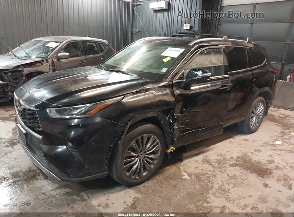 5TDFZRBH3MS149447 2021 TOYOTA HIGHLANDER Black Przód lewy