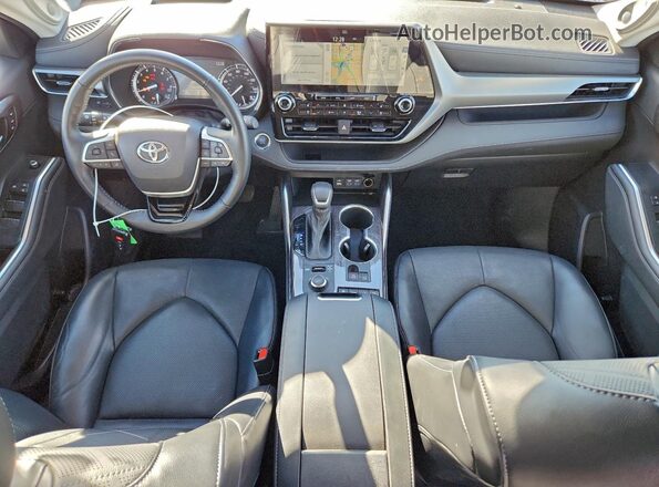 5TDFZRBH5NS183455 2022 TOYOTA HIGHLANDER Silver წინა პანელის ხედი