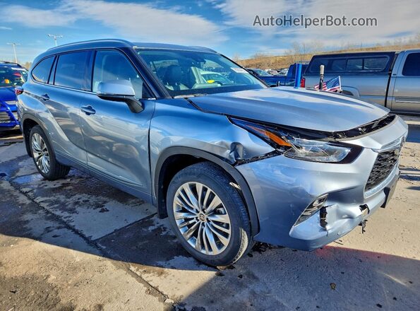 5TDFZRBH5NS183455 2022 TOYOTA HIGHLANDER Silver წინა მარჯვენა