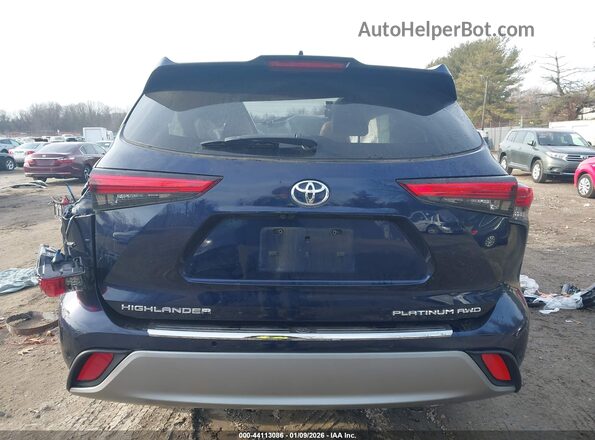 5TDFZRBH9MS126402 2021 TOYOTA HIGHLANDER Blue 