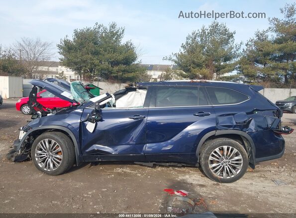 5TDFZRBH9MS126402 2021 TOYOTA HIGHLANDER Blue 
