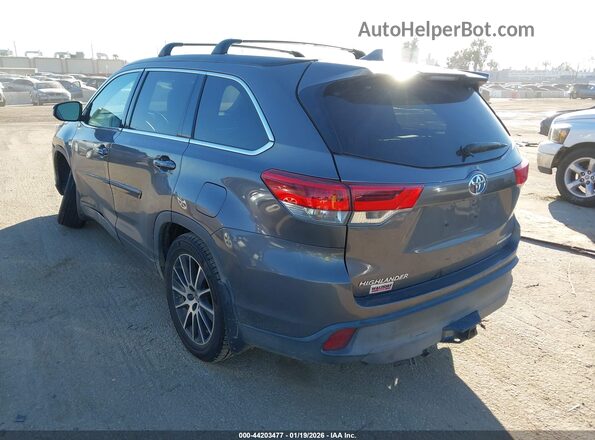 5TDJZRFH4HS398687 2017 TOYOTA HIGHLANDER Серый Задняя левая четверть