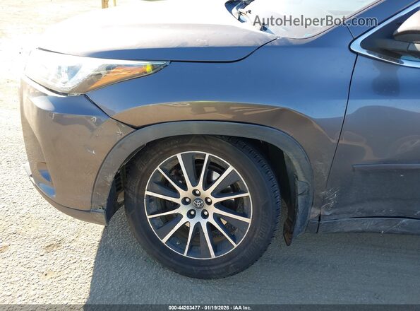 5TDJZRFH4HS398687 2017 TOYOTA HIGHLANDER Серый Вид спереди