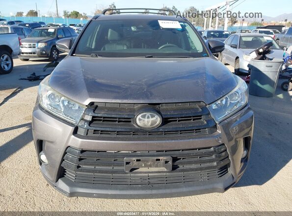 5TDJZRFH4HS398687 2017 TOYOTA HIGHLANDER Серый Вид щитка приборов