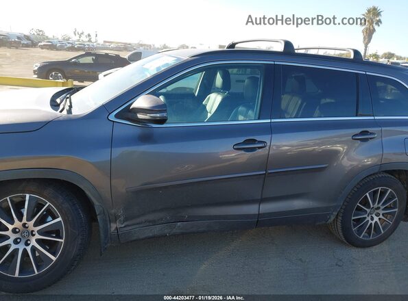 5TDJZRFH4HS398687 2017 TOYOTA HIGHLANDER Серый Панорамный вид салона 360°