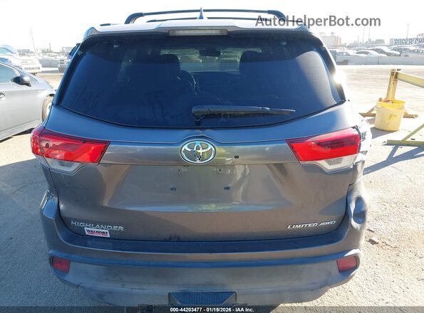 5TDJZRFH4HS398687 2017 TOYOTA HIGHLANDER Серый 