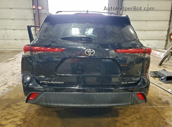 5TDKDRBH1PS021340 2023 TOYOTA HIGHLANDER Black Widok z tyłu