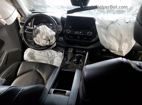 5TDKDRBH1PS021340 2023 TOYOTA HIGHLANDER Black Widok wnętrza 360 stopni