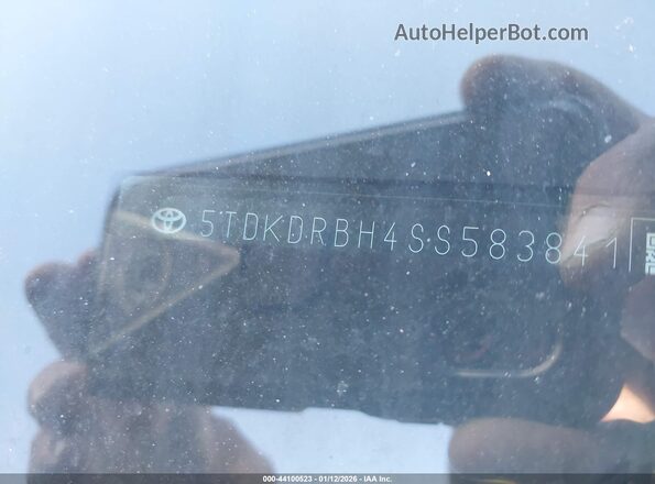 5TDKDRBH4SS583841 2025 TOYOTA HIGHLANDER Black 