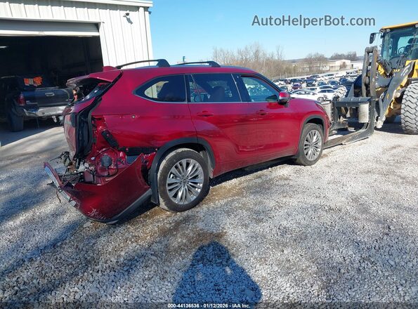5TDKDRBH8SS583339 2025 TOYOTA HIGHLANDER Maroon Задня права чверть
