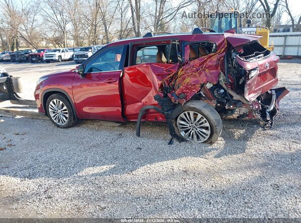 5TDKDRBH8SS583339 2025 TOYOTA HIGHLANDER Maroon Задня ліва чверть