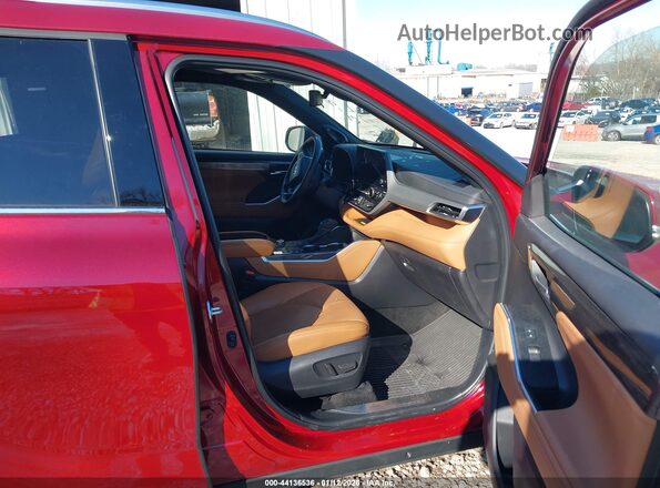 5TDKDRBH8SS583339 2025 TOYOTA HIGHLANDER Maroon Вид салону спереду