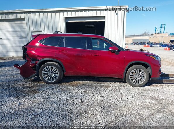 5TDKDRBH8SS583339 2025 TOYOTA HIGHLANDER Maroon Вид щитка приладів