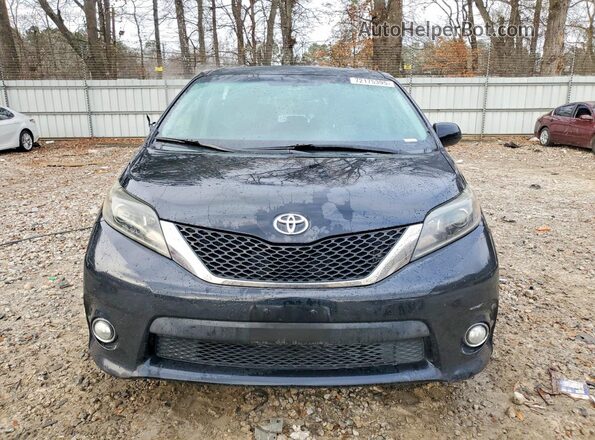5TDXK3DC3GS715618 2016 TOYOTA SIENNA Black Դիմացի տեսք