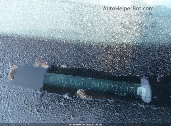 5TDXRKEC2MS023107 2021 TOYOTA SIENNA Silver 