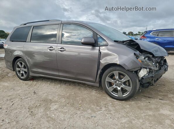 5TDXZ3DC5JS937869 2018 TOYOTA SIENNA Charcoal 