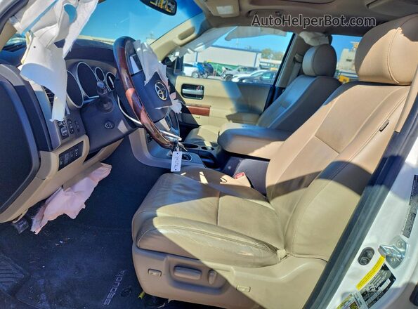 5TDYY5G1XGS066523 2016 TOYOTA SEQUOIA Белый Вид салона спереди