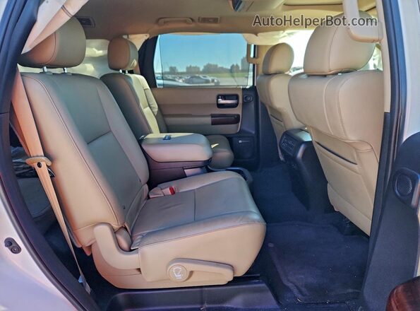 5TDYY5G1XGS066523 2016 TOYOTA SEQUOIA Белый Вид задней части салона