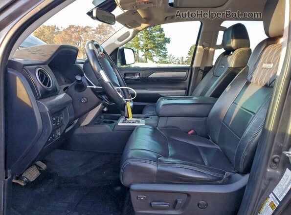 5TFAY5F11LX888375 2020 TOYOTA TUNDRA Gray წინა სალონის ხედი