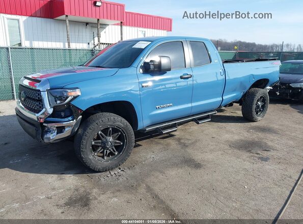 5TFCY5F18KX025225 2019 TOYOTA TUNDRA Blue წინა მარცხენა ხედი სამი მეოთხედიდან