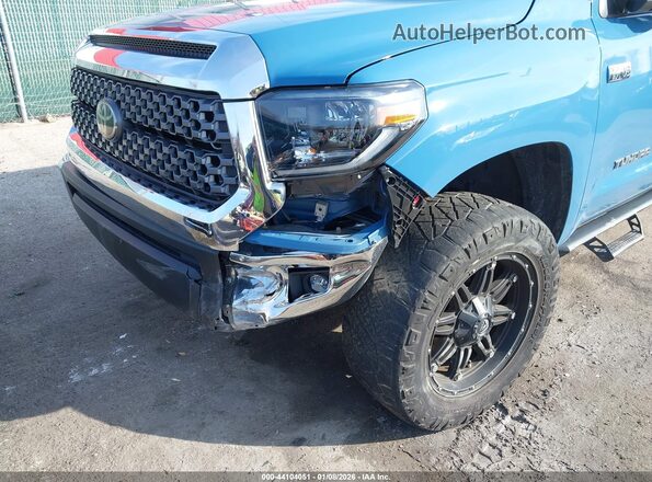 5TFCY5F18KX025225 2019 TOYOTA TUNDRA Blue წინა პანელის ხედი