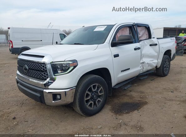 5TFDW5F15KX789169 2019 TOYOTA TUNDRA White წინა მარცხენა ხედი სამი მეოთხედიდან