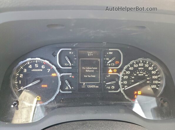 5TFFY5F1XKX245656 2019 TOYOTA LIMITED Black Vista del cuadro de instrumentos