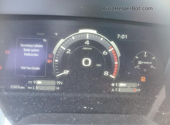 5TFJA5DB3SX334379 2025 TOYOTA LIMITED Gray Vista del cuadro de instrumentos