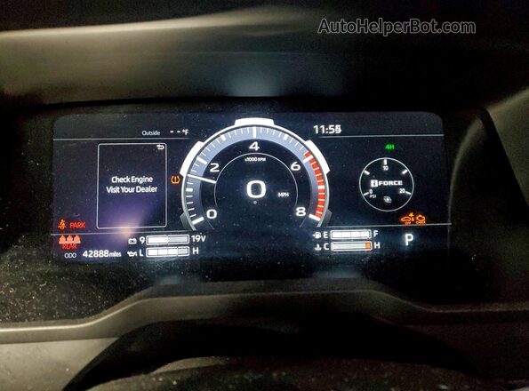 5TFJA5DB7RX156552 2024 TOYOTA LIMITED Зеленый Вид щитка приборов