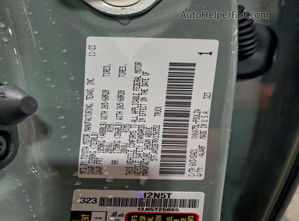5TFJA5DB7RX156552 2024 TOYOTA LIMITED Зеленый Вид подкапотного пространства