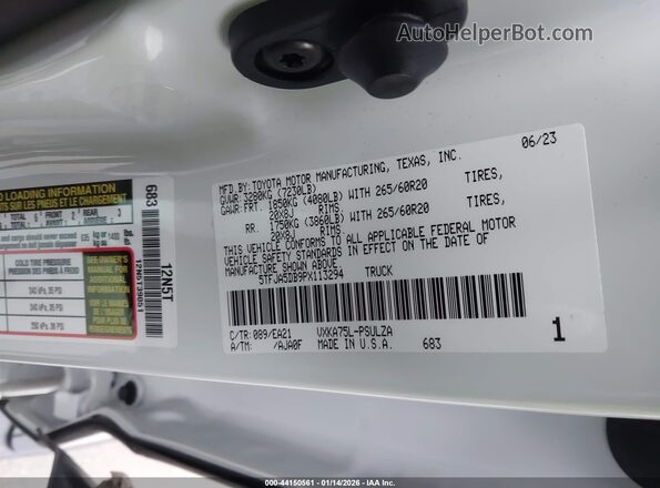 5TFJA5DB9PX113294 2023 TOYOTA LIMITED White Widok komory silnika