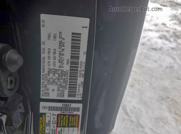5TFKB5DB1SX310311 2025 TOYOTA TUNDRA Черный Вид подкапотного пространства