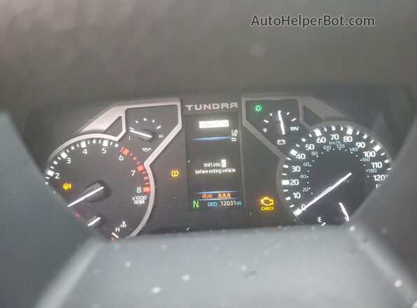 5TFKB5DB1SX310311 2025 TOYOTA TUNDRA Черный Вид щитка приборов