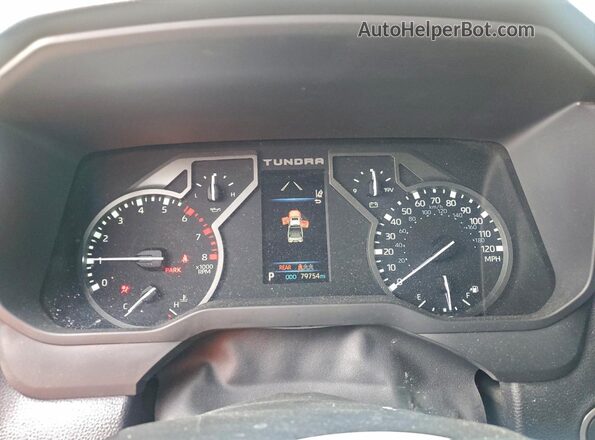 5TFLA5AB4NX002632 2022 TOYOTA TUNDRA Серый Вид щитка приборов