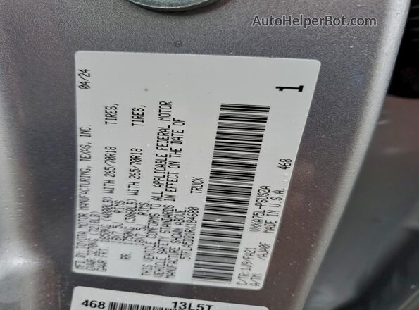 5TFLA5DB1RX184680 2024 TOYOTA TUNDRA Silver Widok komory silnika